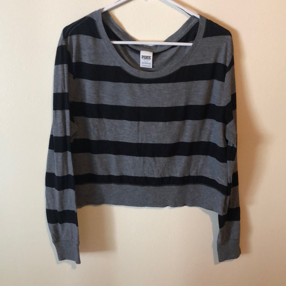Long-sleeve crop top from Pink.
